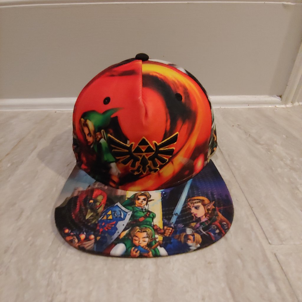 The Legend Of Zelda Ocarina Of Time Triforce Logo Snapback Hat
